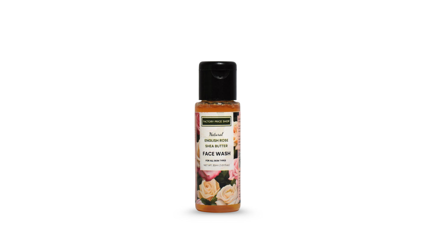 Natural English Rose Shea Butter Face Wash