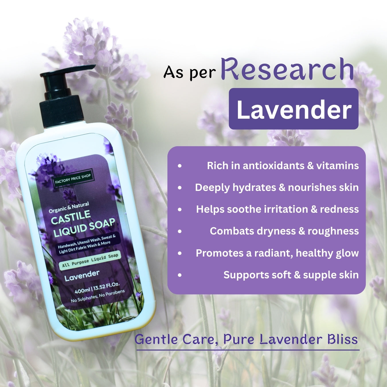 Lavender Castile Liquid Soap