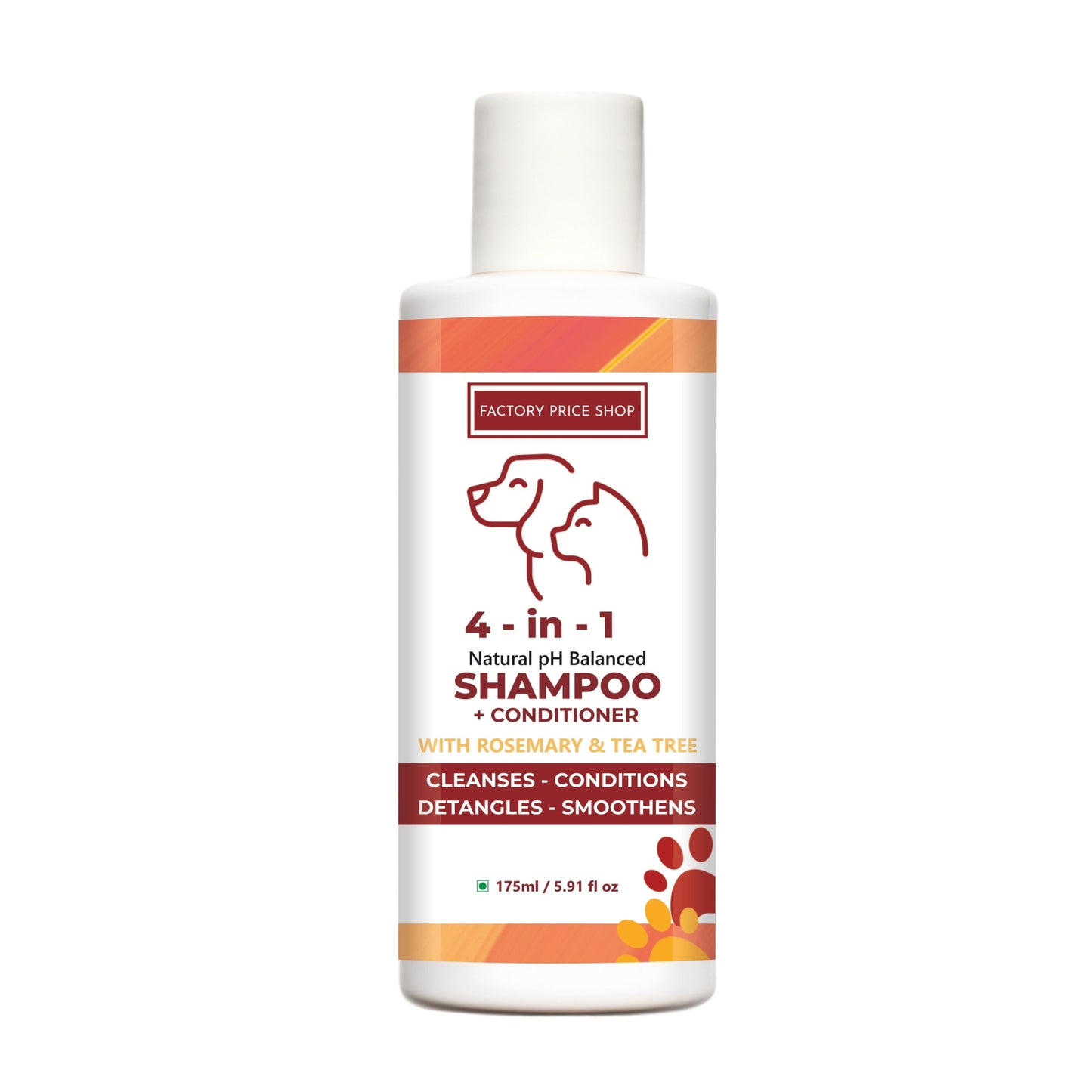 Natural dog shampoo cum conditioner for deep cleansing, coat nourishment and safe pet grooming