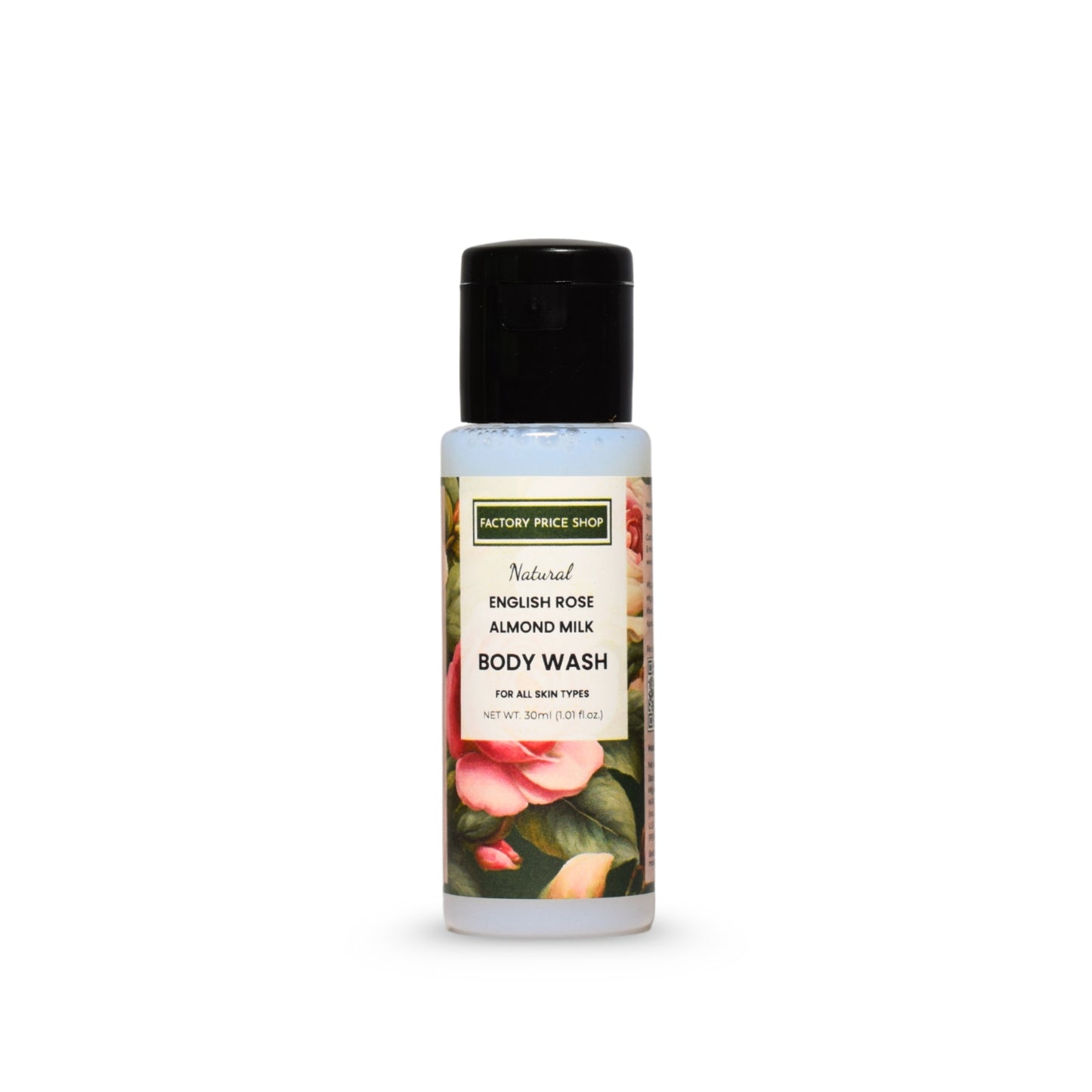 Natural English Rose Almond Milk Body Wash