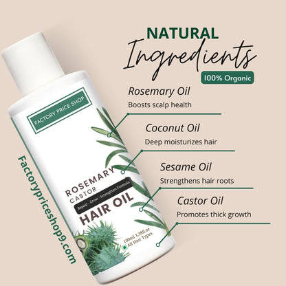 Rosemary Hair Revival Trio — Oil + Shampoo + Serum