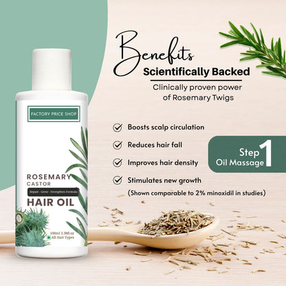 Rosemary Hair Revival Trio — Oil + Shampoo + Serum