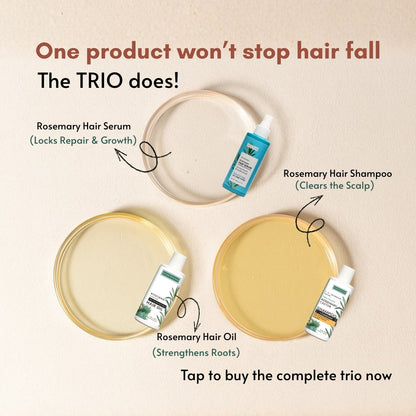 Rosemary Hair Revival Trio — Oil + Shampoo + Serum