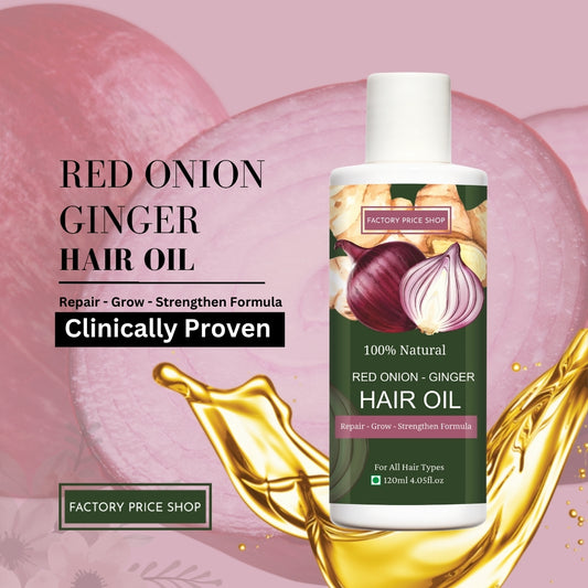 Herbal Onion Ginger Oil Controls Hair Fall
