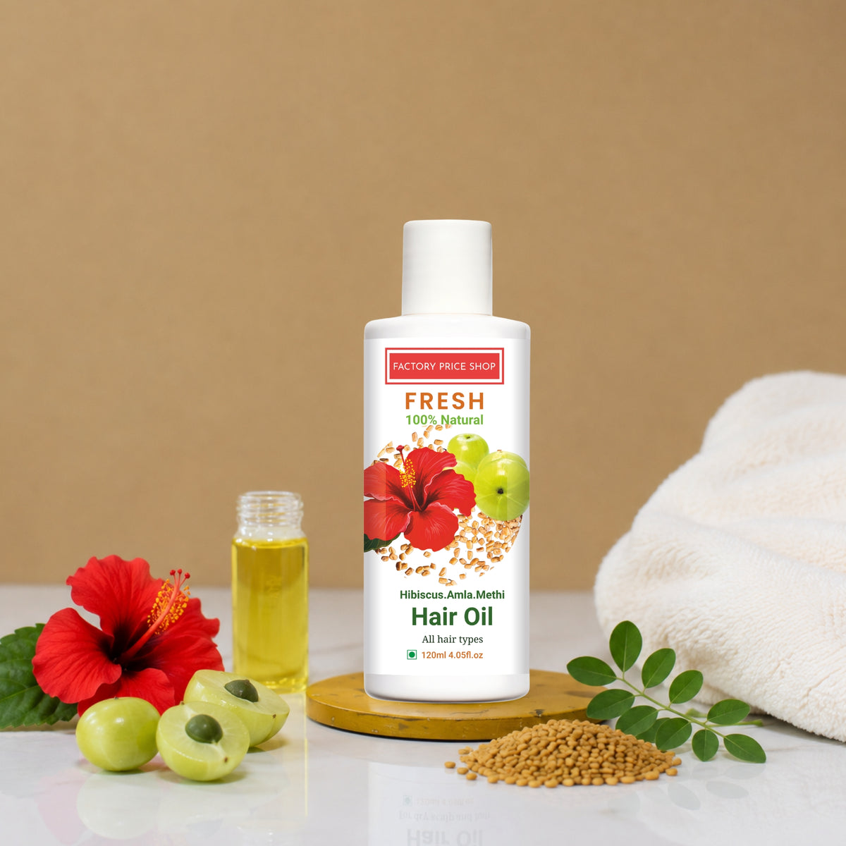 Hibiscus Amla Methi Hair Oil