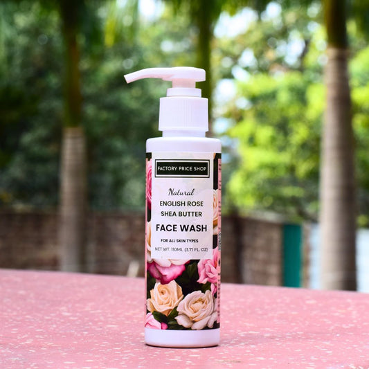 Natural English Rose Shea Butter Face Wash