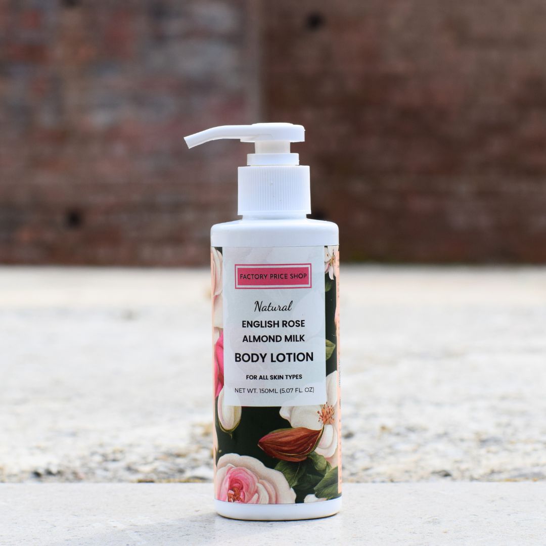 Natural  English Rose Almond Milk Body Lotion