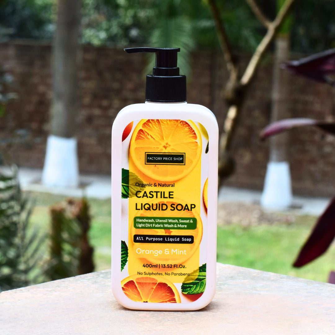 Orange & Mint Castile Liquid Soap