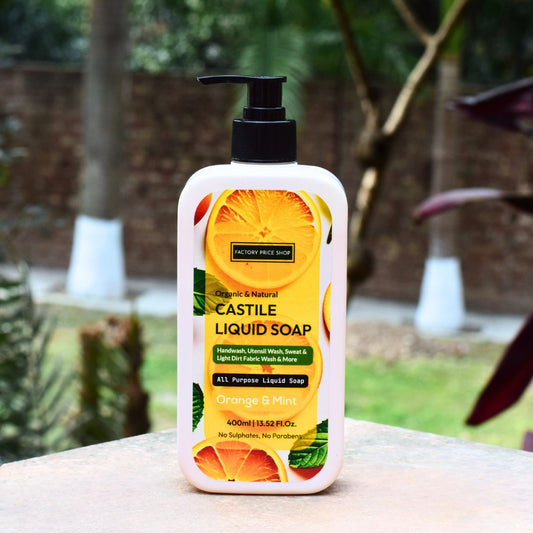 Orange & Mint Castile Liquid Soap