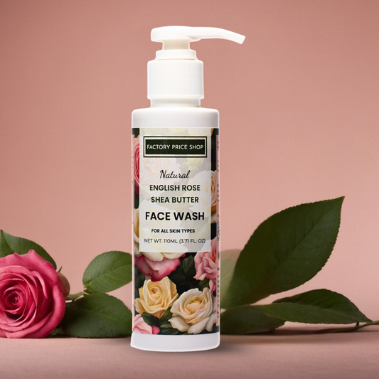 Natural English Rose Shea Butter Face Wash