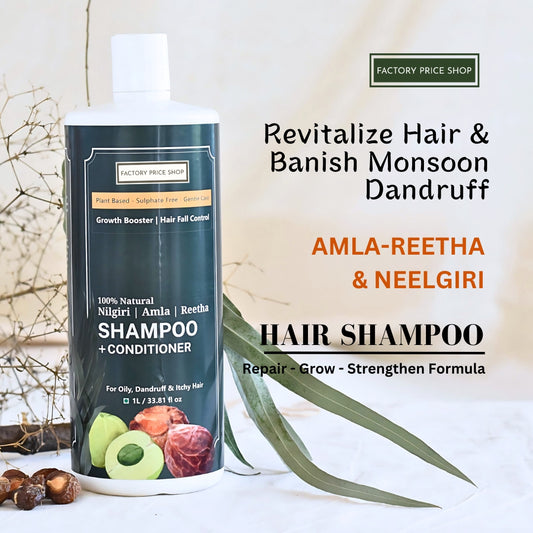 Organic Amla Reetha Neelgiri Hair Cleanser Conditioner