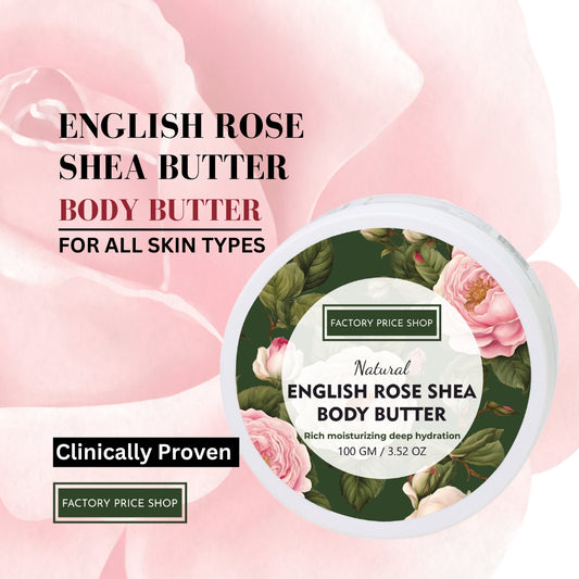 Luxury rose shea butter for dry skin nourishment