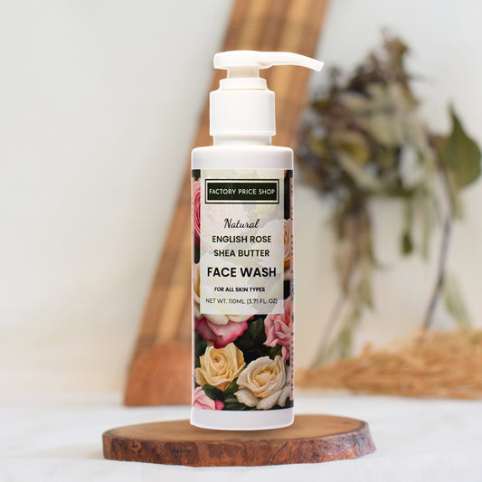 Natural English Rose Shea Butter Face Wash