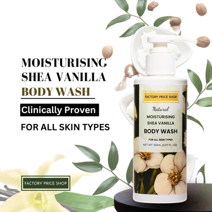 Natural Moisturising Shea Vanilla Body Wash