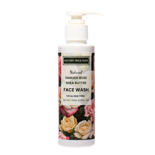 Natural English Rose Shea Butter Face Wash