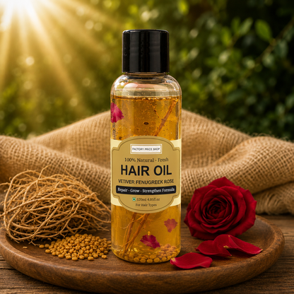Vetiver Fenugreek Rose Hair oil